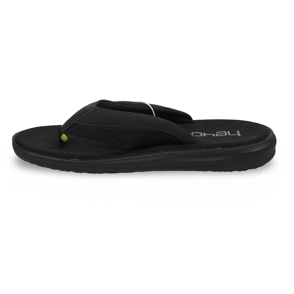 Hey Dude Flinn Free Foam Bed Thong Sandals Mens 9 Black Airflow Flip Flops
